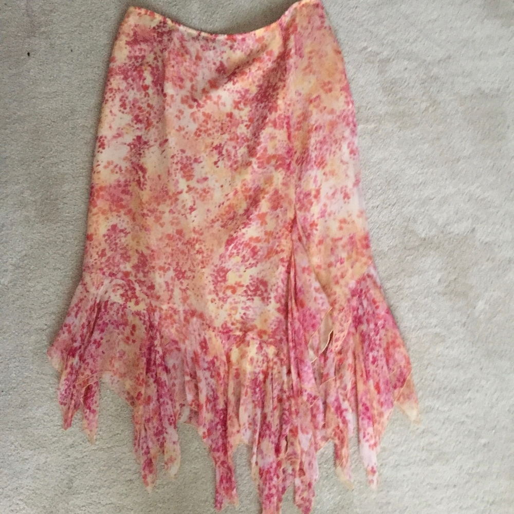 handkerchief hem skirt sz 2P